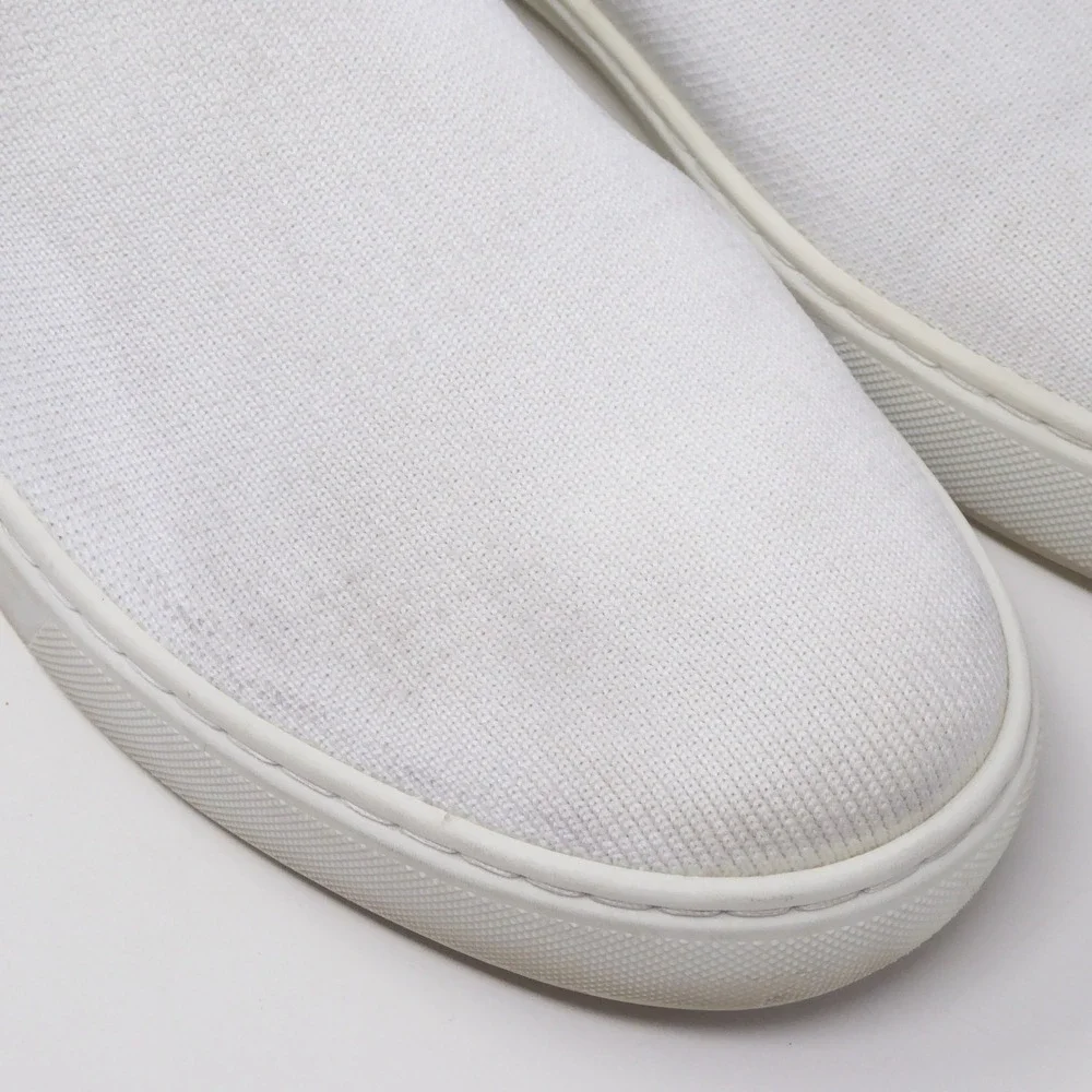 Rothy's The Original Slip-On Sneakers Women Bright White Knit Comfort 9.5